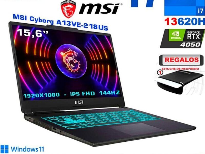 Laptop MSI cyborg A13VE 218US Quito