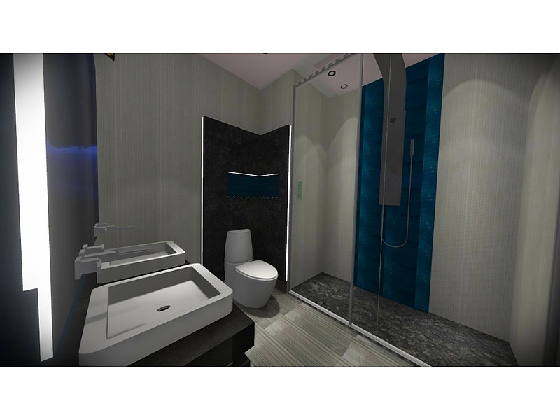 Diseño baño moderno Ecuador