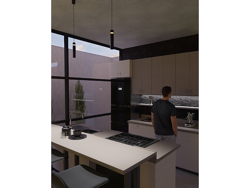 Diseño Cocina Semi-Abierto Ecuador  