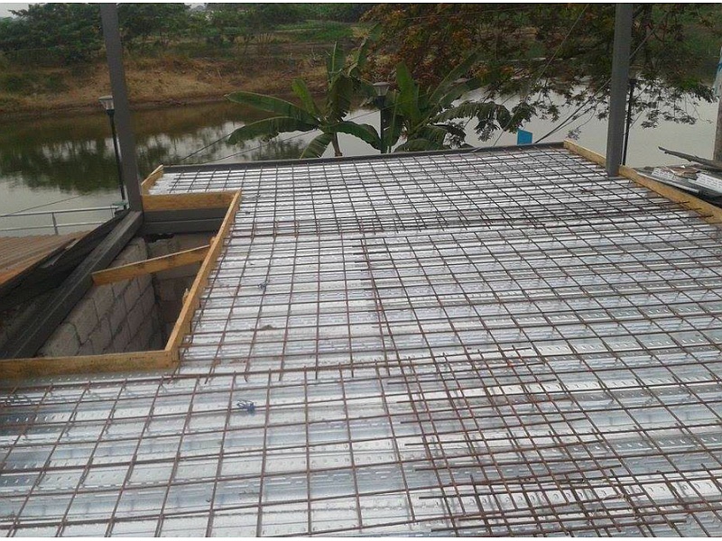 Fundimiento losas con estructuras  Ecuador