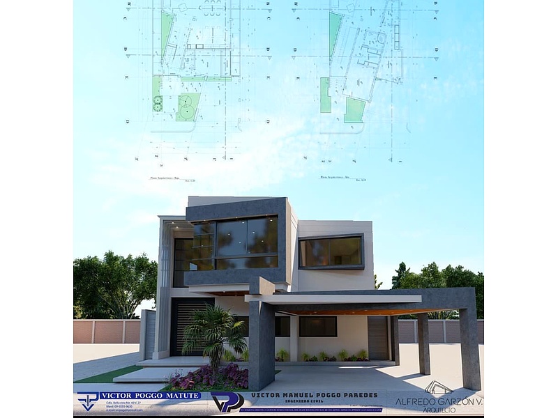 Representación gráfica casa Ecuador