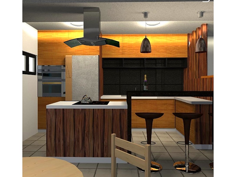 Diseño Cocina en península Ecuador 