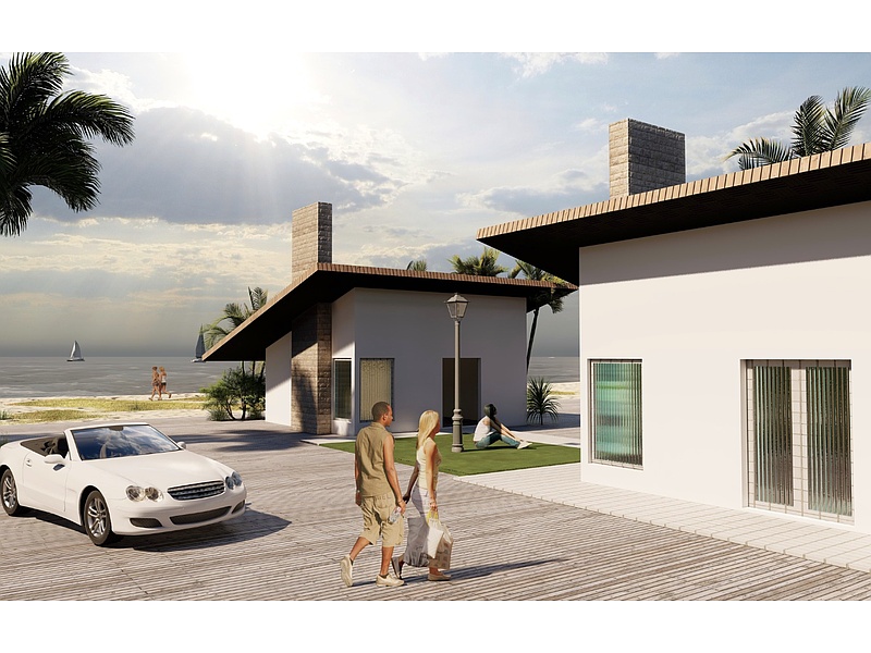 Construcción casa tropical Ecuador