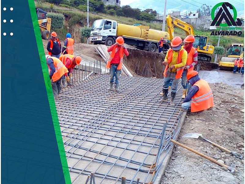 Cimiento para pavimentación calles Ecuador