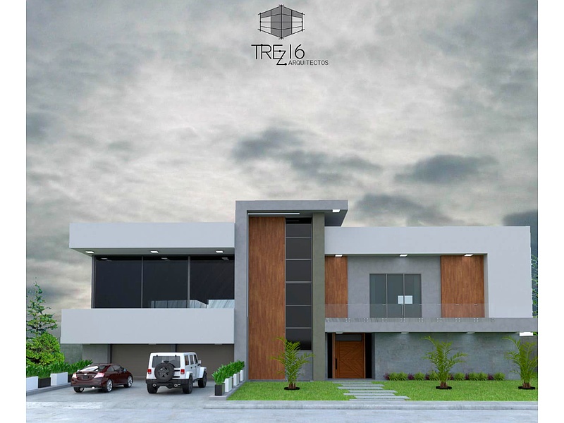 Construcción casa residencial moderna Ecuador