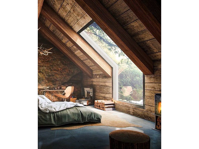 Diseño Habitación Rústica Ecuador