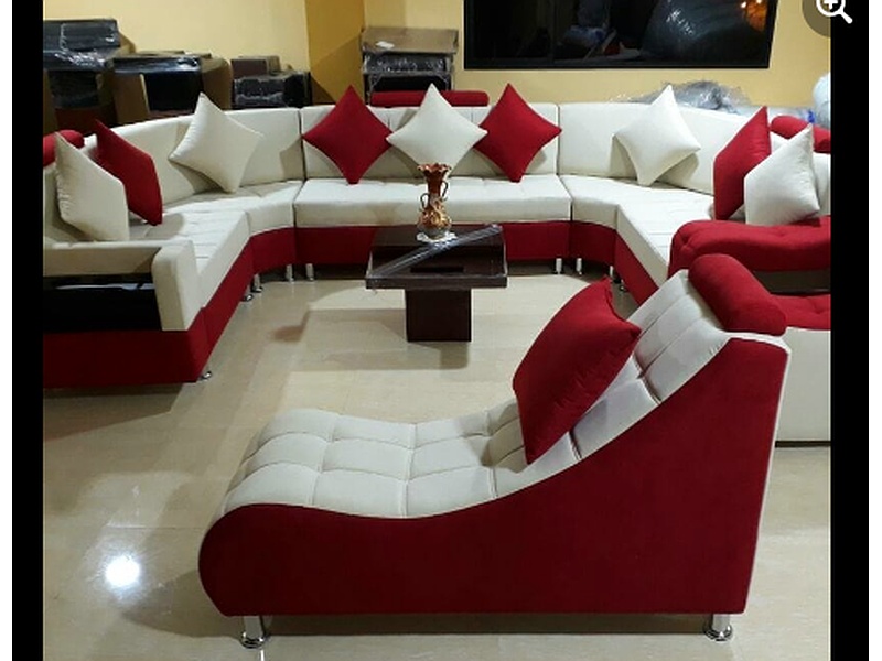 Juego de sala color blanco Ambato 