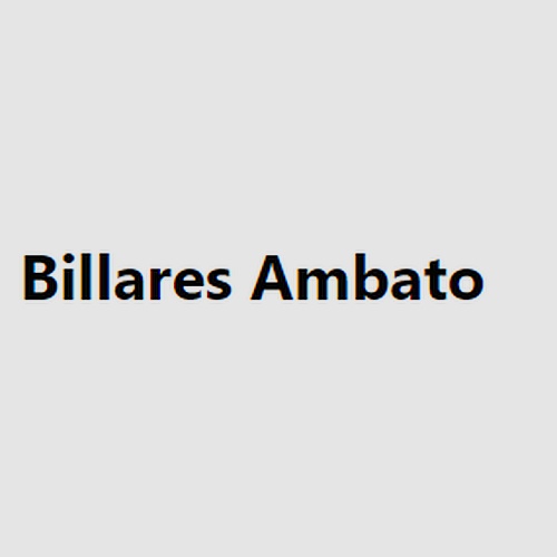 Billares Ambato