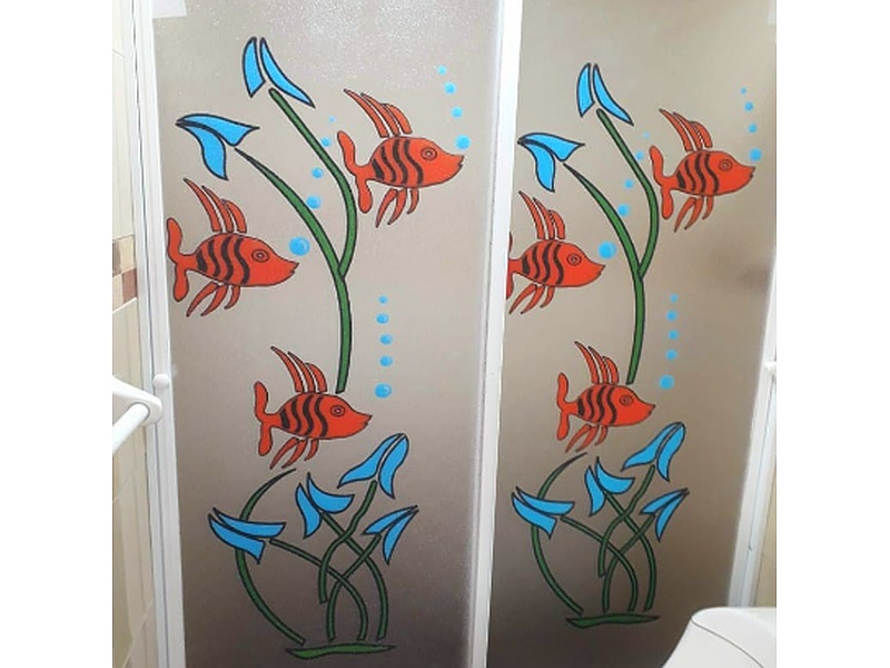 Cortina Flores Baño Ecuador