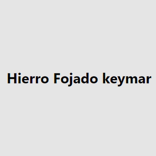 Hierro Fojado keymar