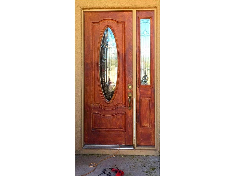 Puerta Ébano Cafe Vidrio Laminado Ecuador