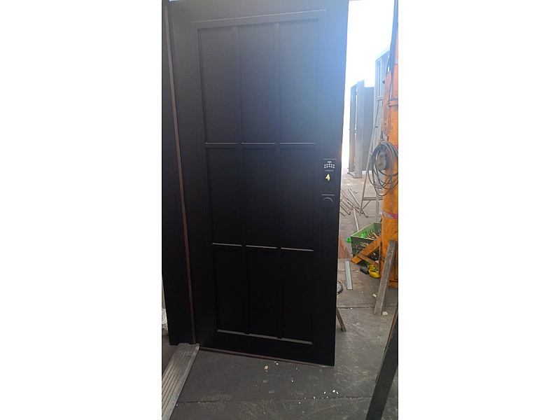 Puerta Elegante Ébano Oficina Casa Ecuador