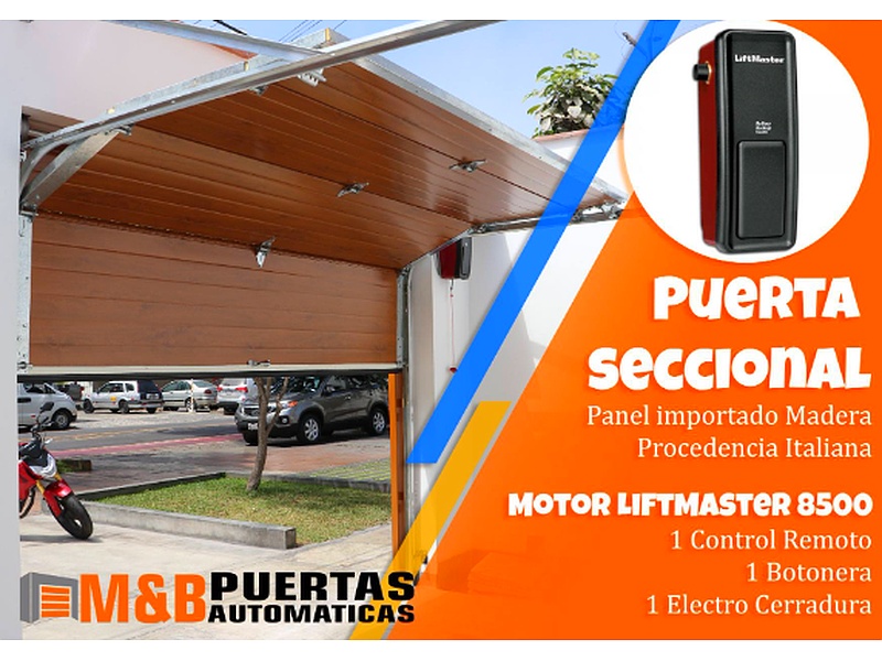 Puerta Garaje Madera Acrílico Ecuador