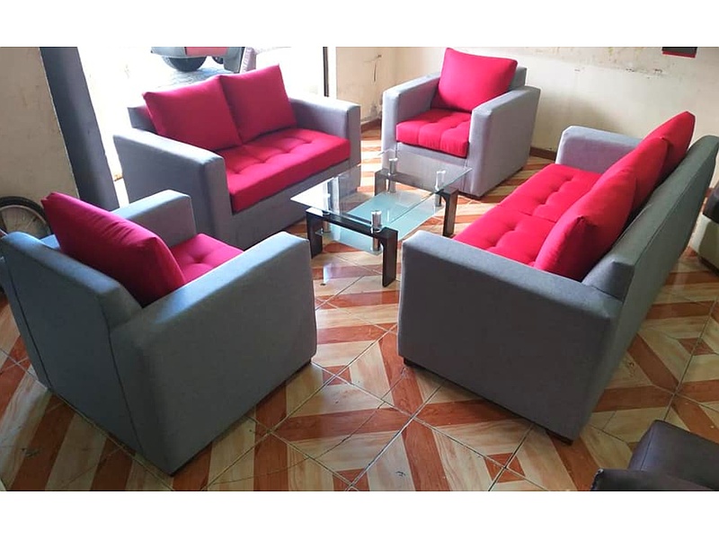 Juego sala sofá rojo Quito