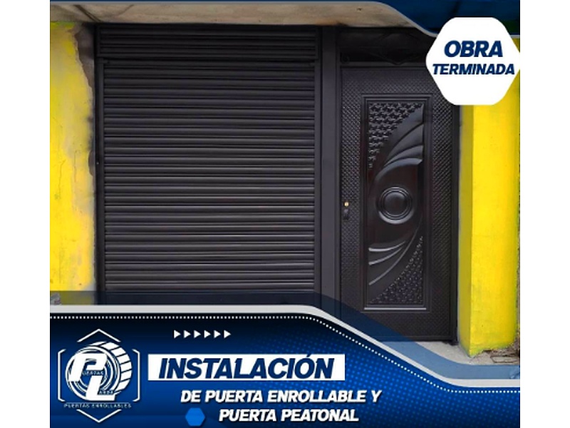 Puerta enrollable apertura manual Ecuador