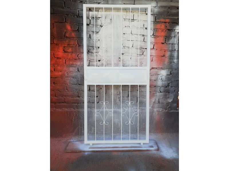 Puerta Exterior Hierro Blanco Ecuador