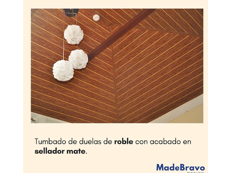 Techo de duelas de roble Guayaquil 