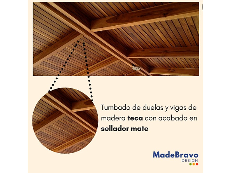 Tumbado de duelas y vigas Guayaquil 