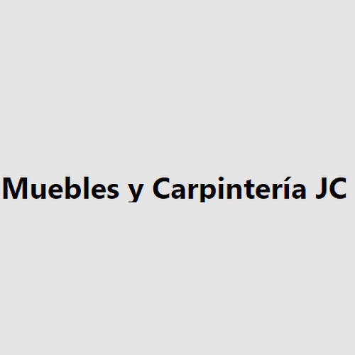 Muebles y Carpintería JC 