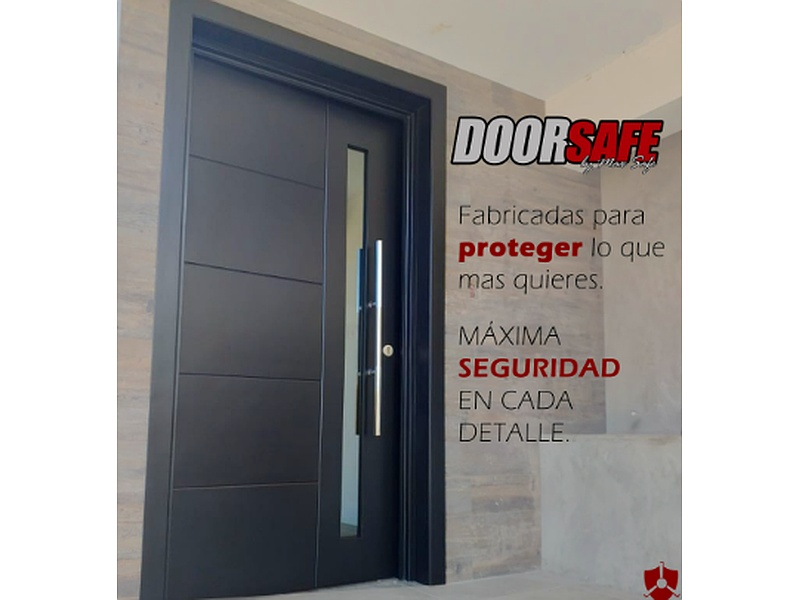 Puerta Seguridad Aluminio Gris Ecuador