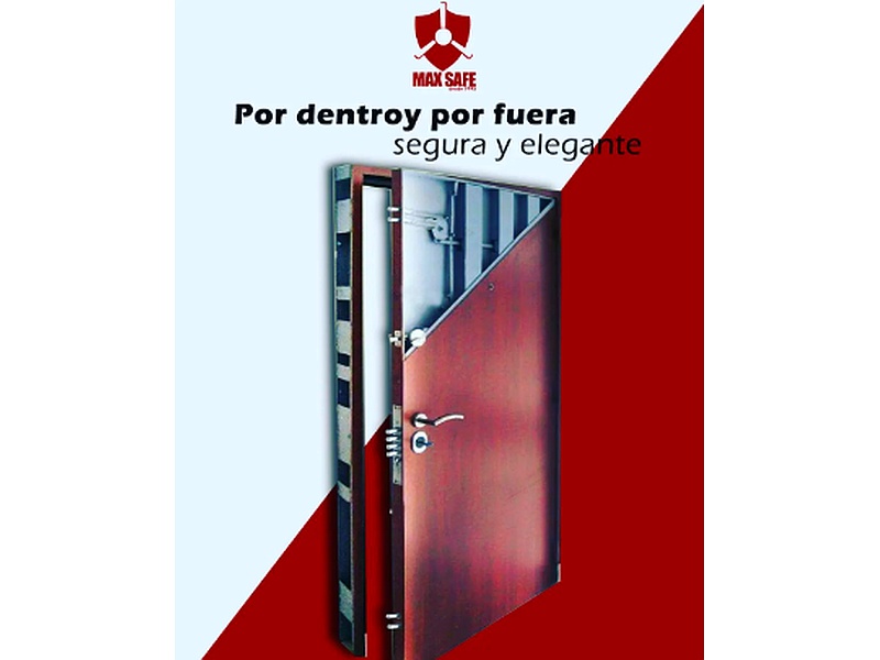 Puerta Seguridad Aluminio y Haya Ecuador