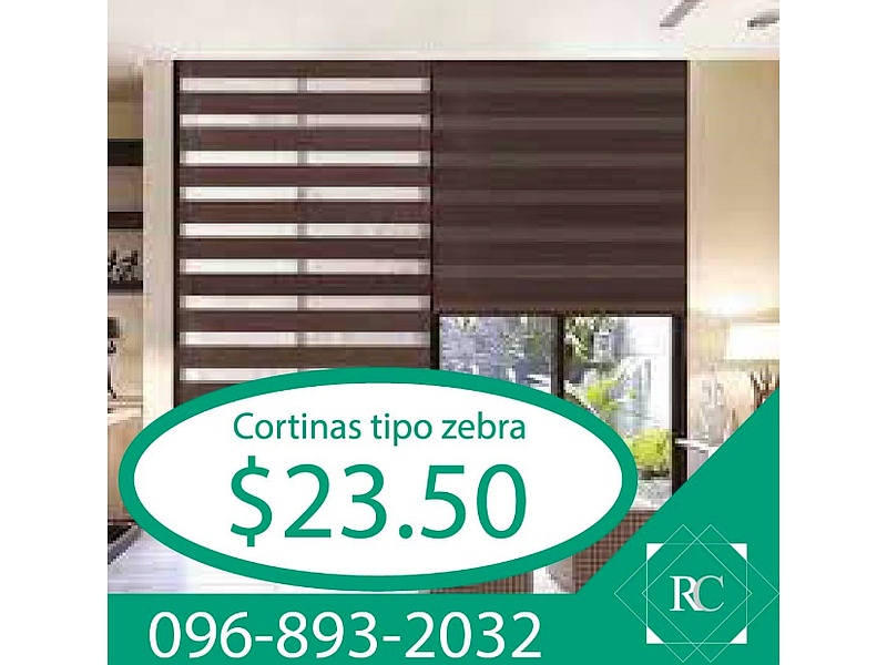 Cortina tipo zebra clásica Ecuador Renova