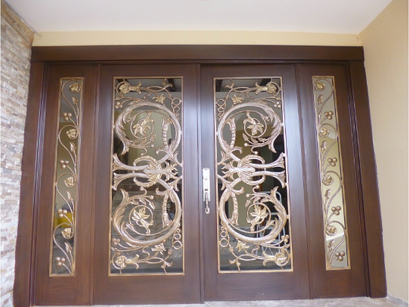 Puerta Rústica Aluminio Brillante Ecuador