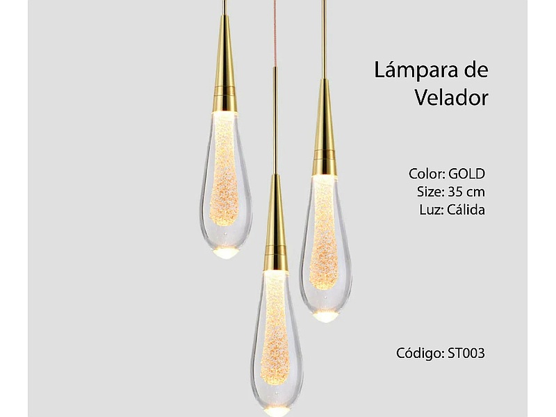 Lámpara cristal Ecuador KHOME STORE 
