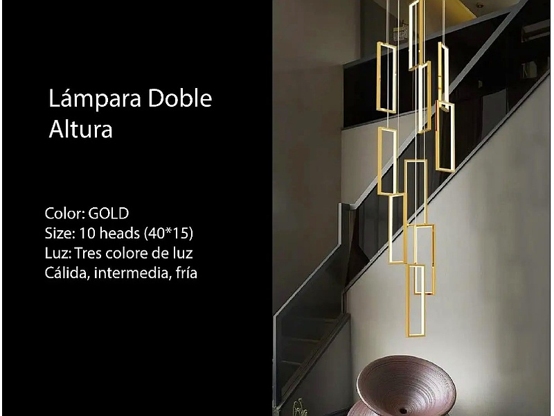 Lámpara doble altura Ecuador KHOME STORE