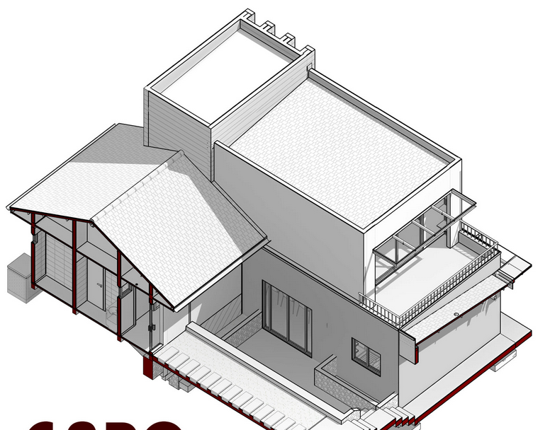 Diseño casa modelo 3d Ecuador