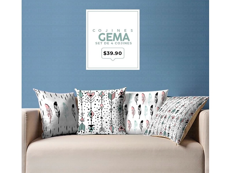 Cojines Gema Loja Decoración Hogar
