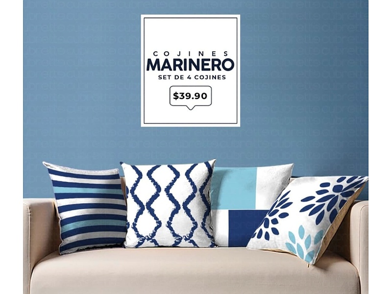 Cojines Marinero Loja Decoración Hogar