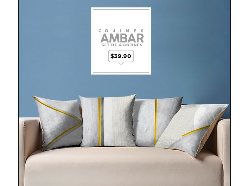 Cojines Ambar Loja Decoración Hogar