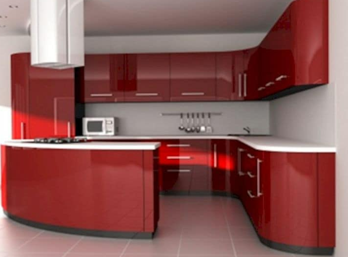 Mueble Cocina rojo Carchi BRIKO Rustic