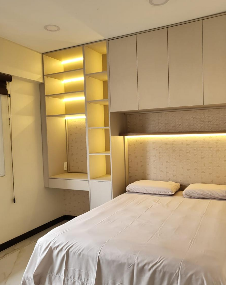 Mueble dormitorio cómoda y cama Loja Decoestilo