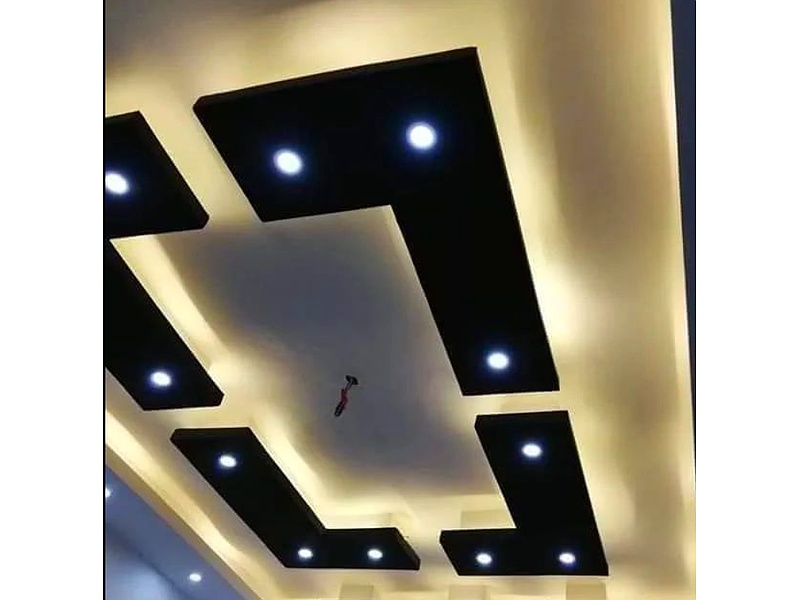 Techo Gypsum Beige y Negro Ambato