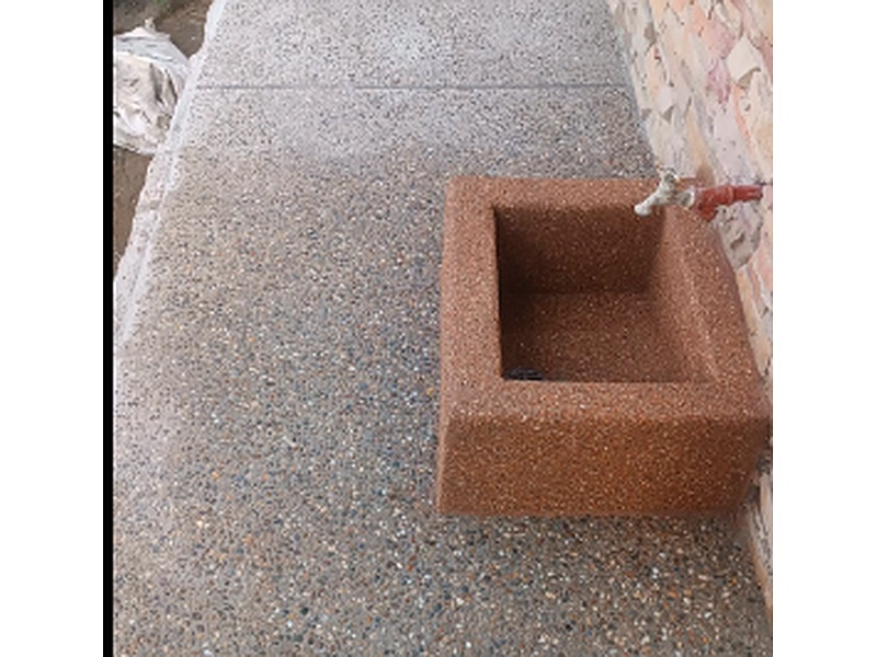 Lavabo exterior granito lavado Quito