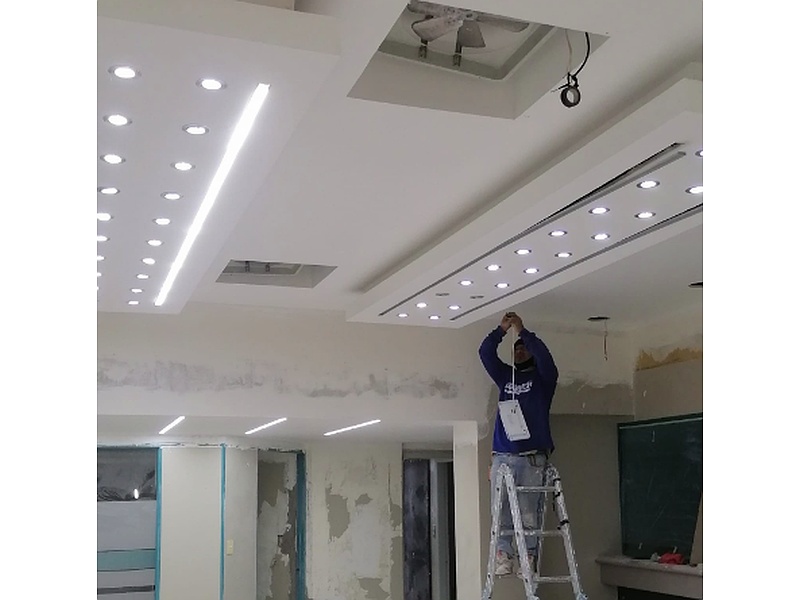 Instalación de cielo razo glas rey Quito