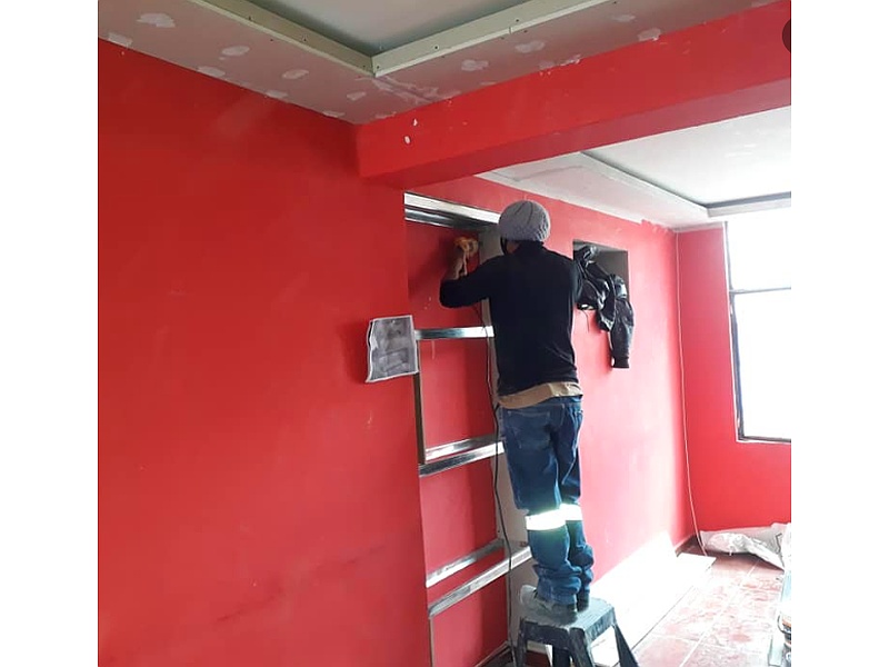 Instalación de paredes en gypsum Quito