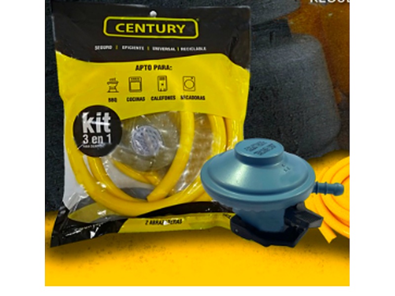 Kit 3 en 1 Cilindro Gas Ecuador
