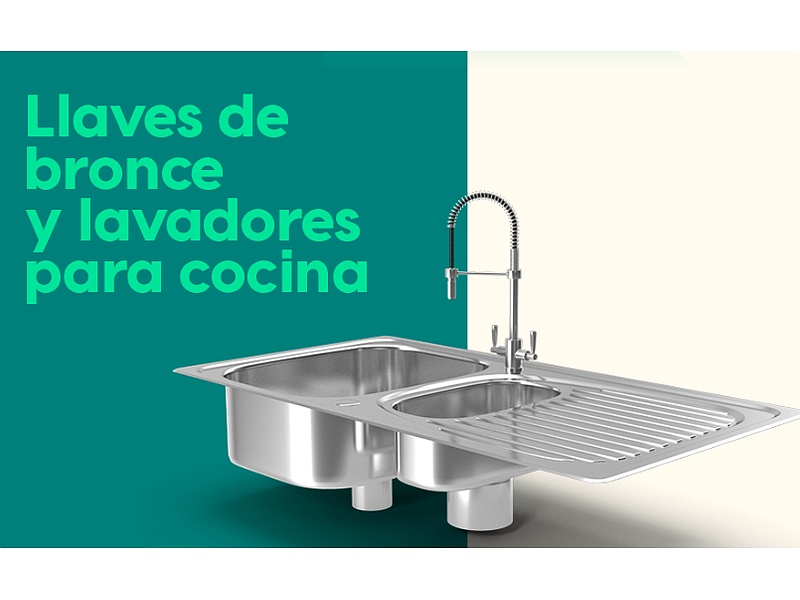 Llave Bronce Lavabo Cocina Quito