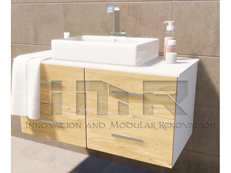 Mueble Baño Beige Quito