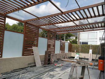 Pérgolas en estructura metálica Ecuador