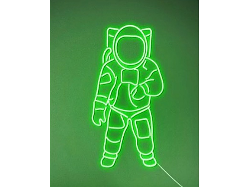 Lampara de Neón Astronauta verde Ecuador