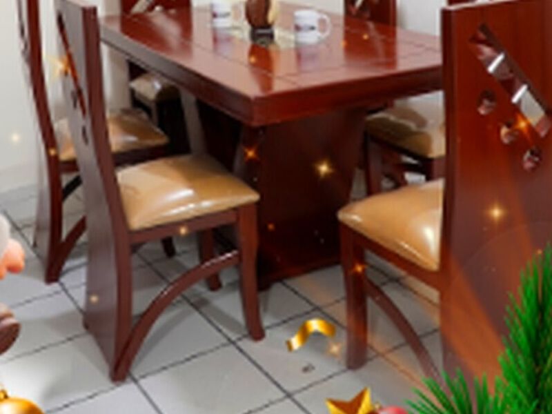 Mesa comedor café 6 sillas Ecuador