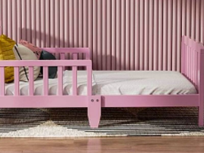 Cama 1 plaza color rosado Ecuador