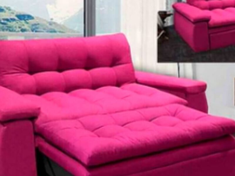 Sofá cama rosado Ecuador