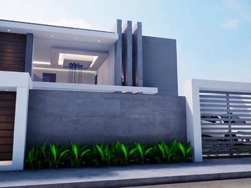 ARQUITECTURA CASA GARAJE ECUADOR
