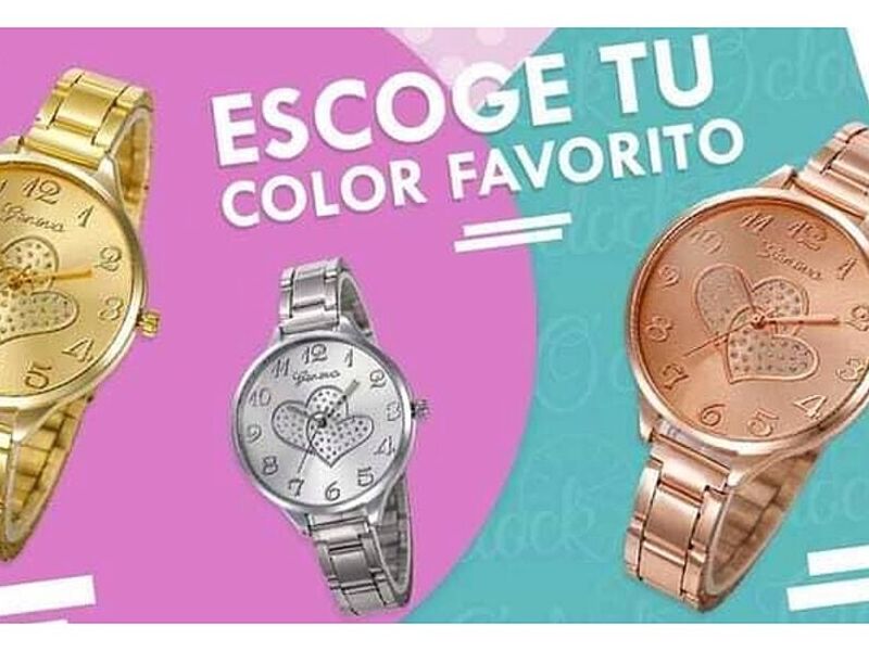 Reloj genova con corazón Cuenca 