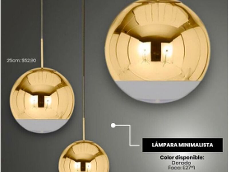 Lámpara minimalista estilo bombillo Ecuador